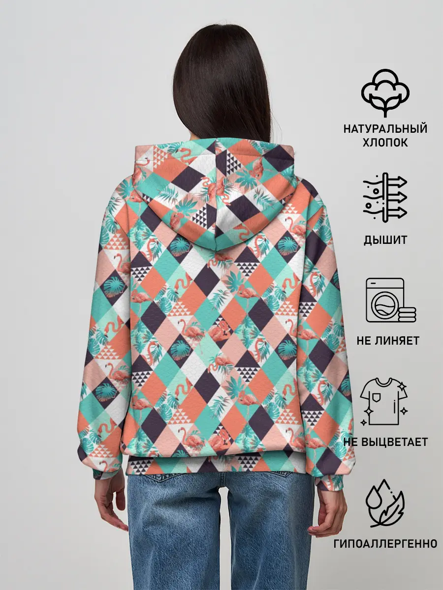 Женское худи / Фламинго