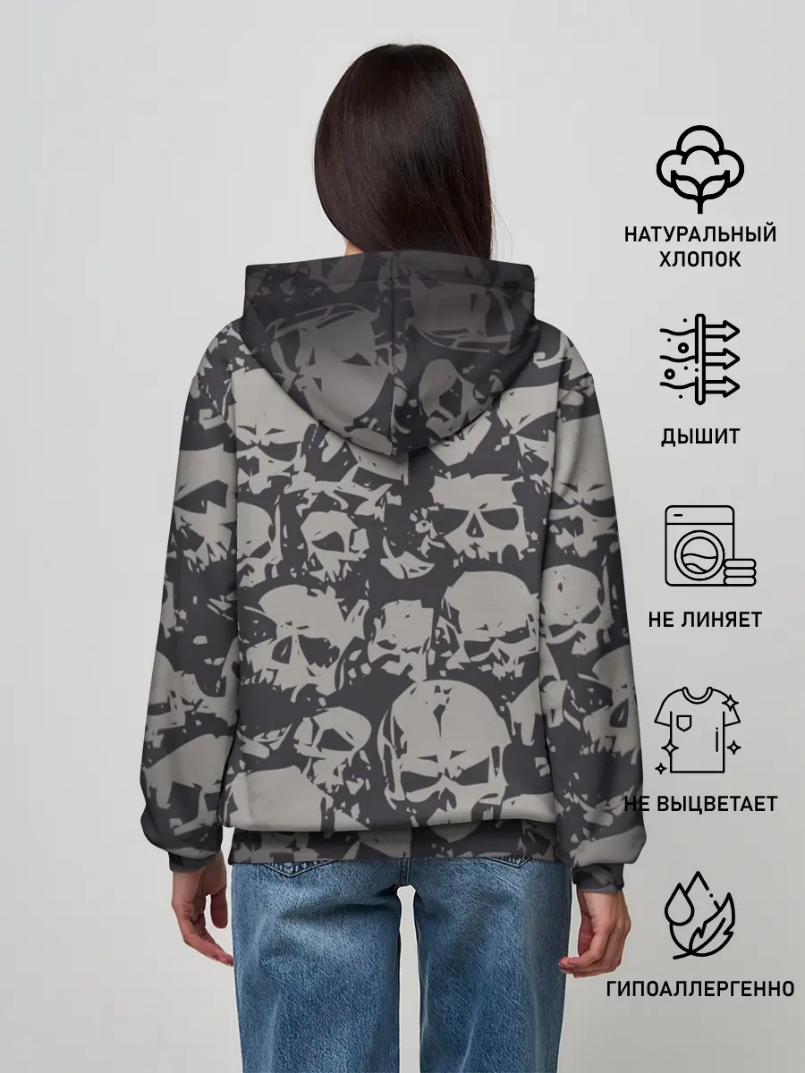 Женское худи / Черепа