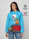 Женское худи / Скелетон геодезист