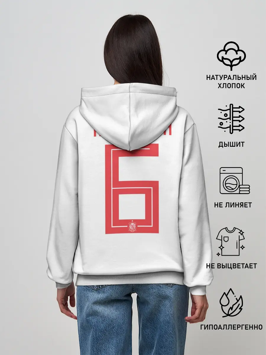 Женское худи / Iniesta away WC 2018