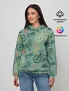 Женское худи / Велосипед Текстура