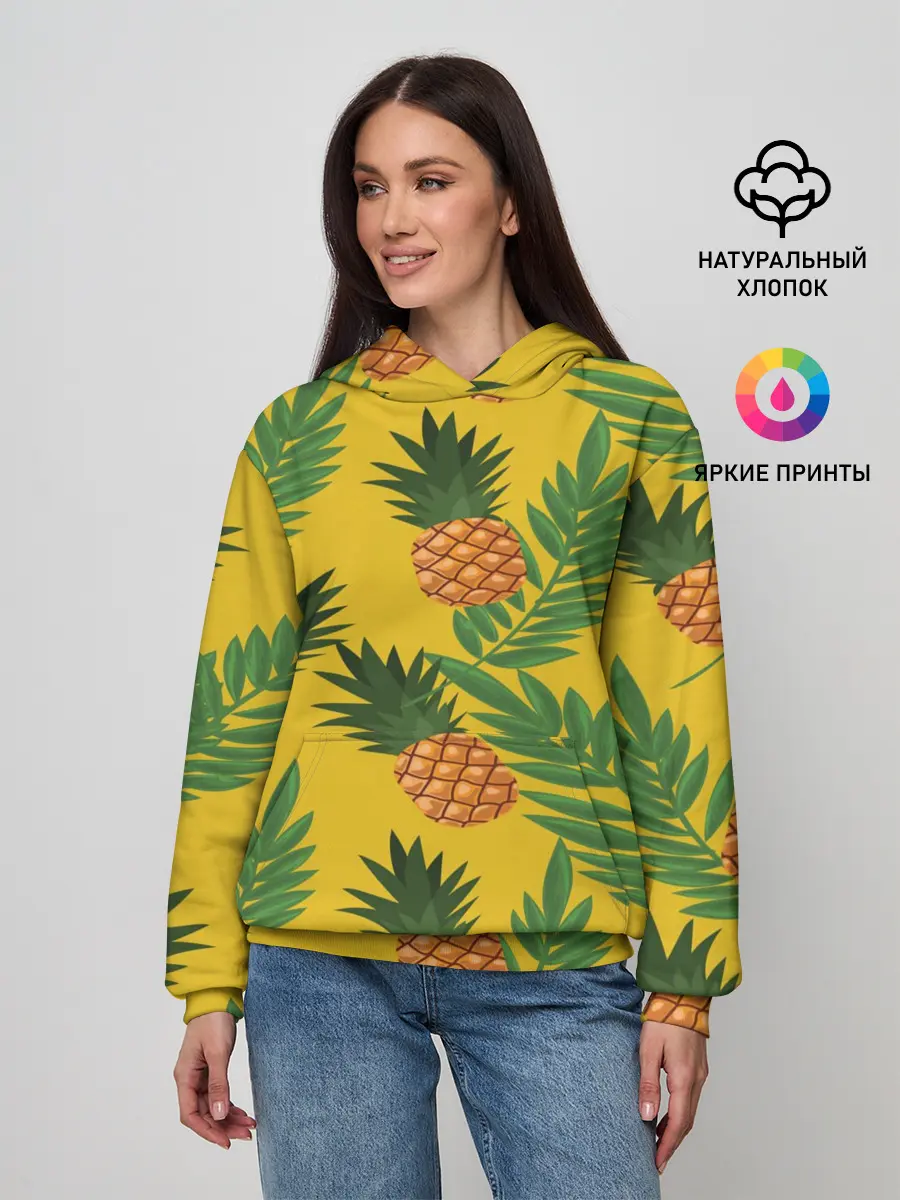 Женское худи / Ананасы