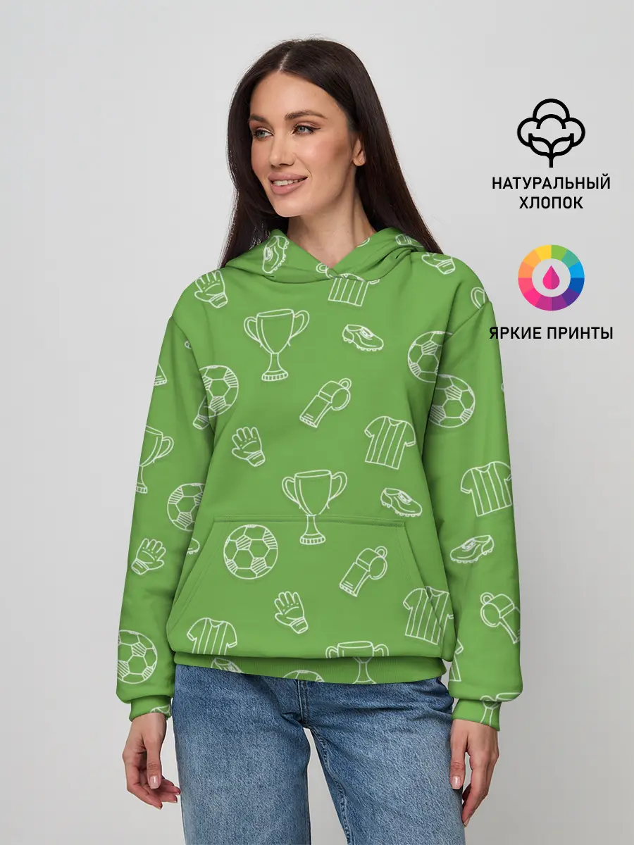 Женское худи / Футбол