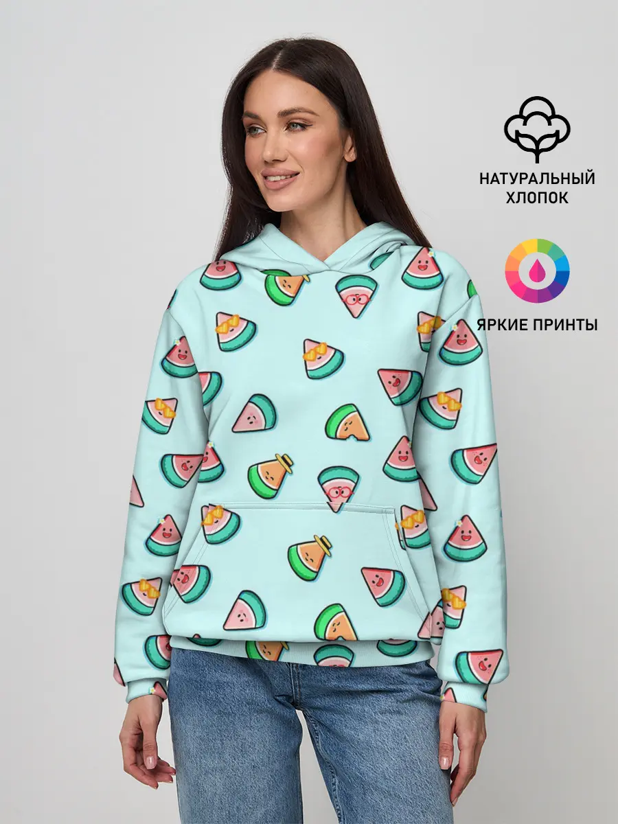 Женское худи / Kawaii Арбузики