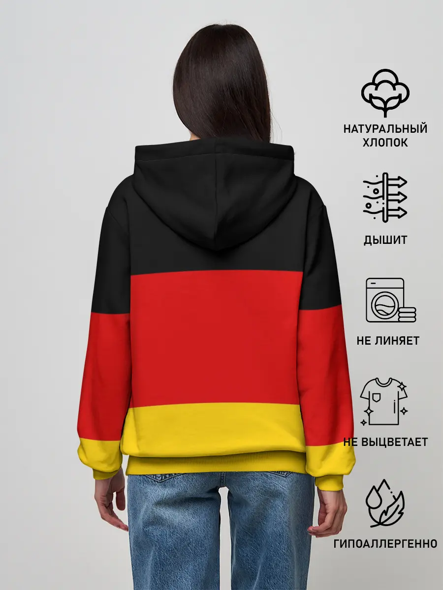 Женское худи / Сборная Германии флаг