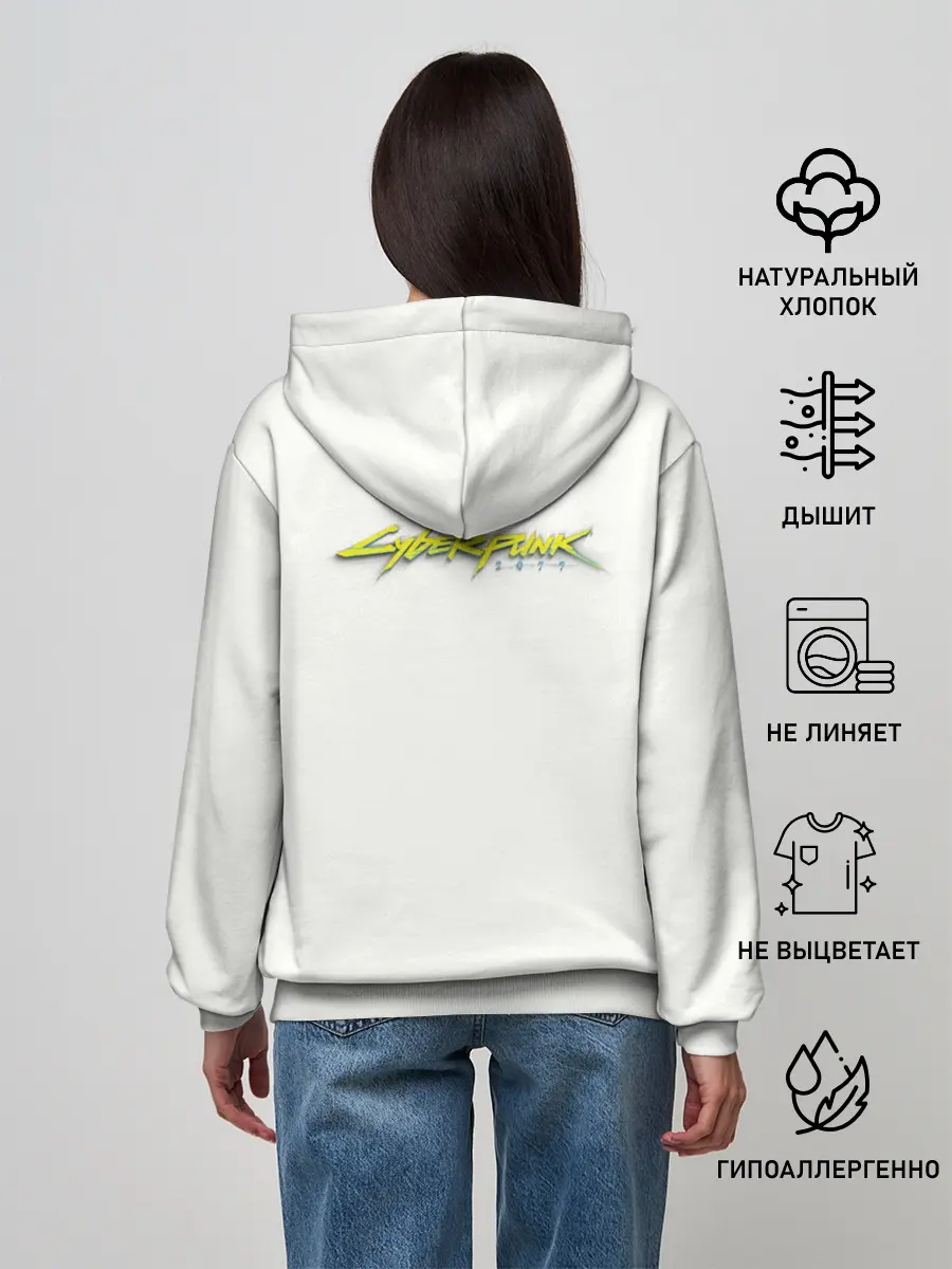 Женское худи / Lady. Cyberpunk 2077