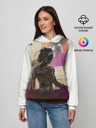 Женское худи / Lady. Cyberpunk 2077