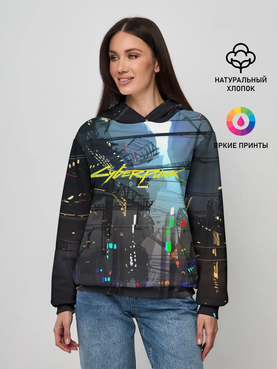 Женское худи / Cyber Punk 2077