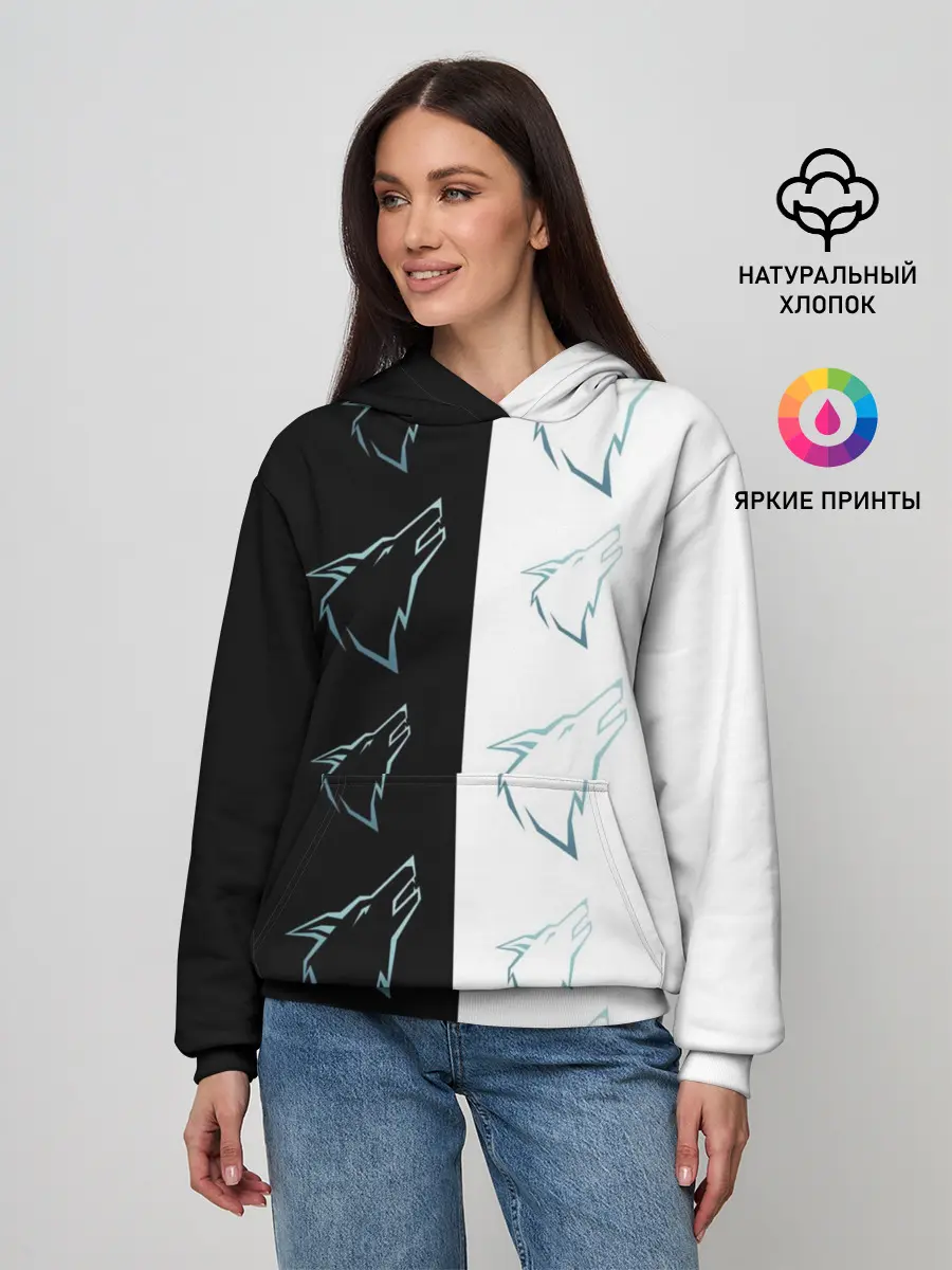 Женское худи / Волк среди волков