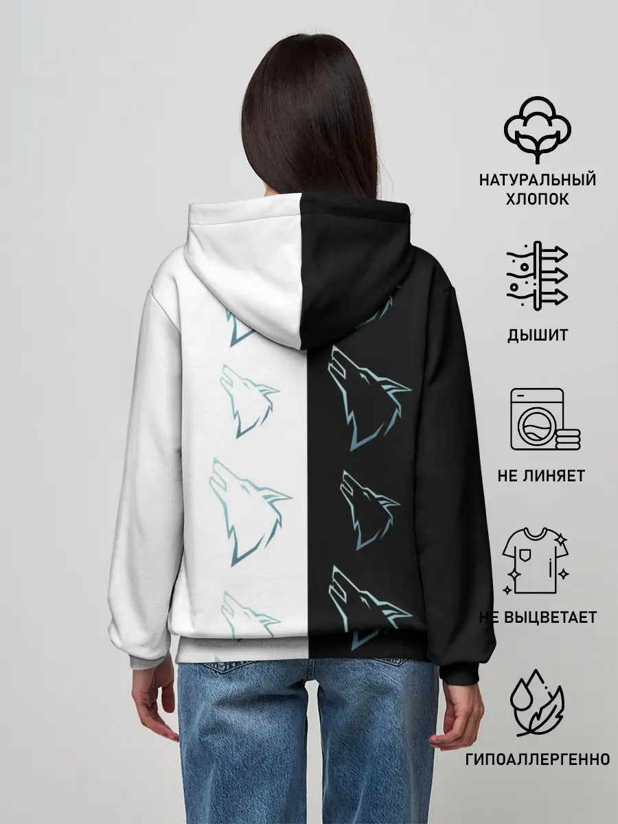 Женское худи / Волк среди волков