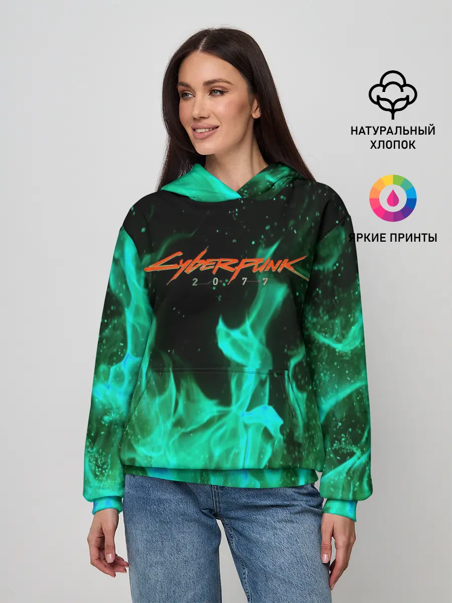 Женское худи / CYBERPUNK 2077 | КИБЕРПАНК 2077