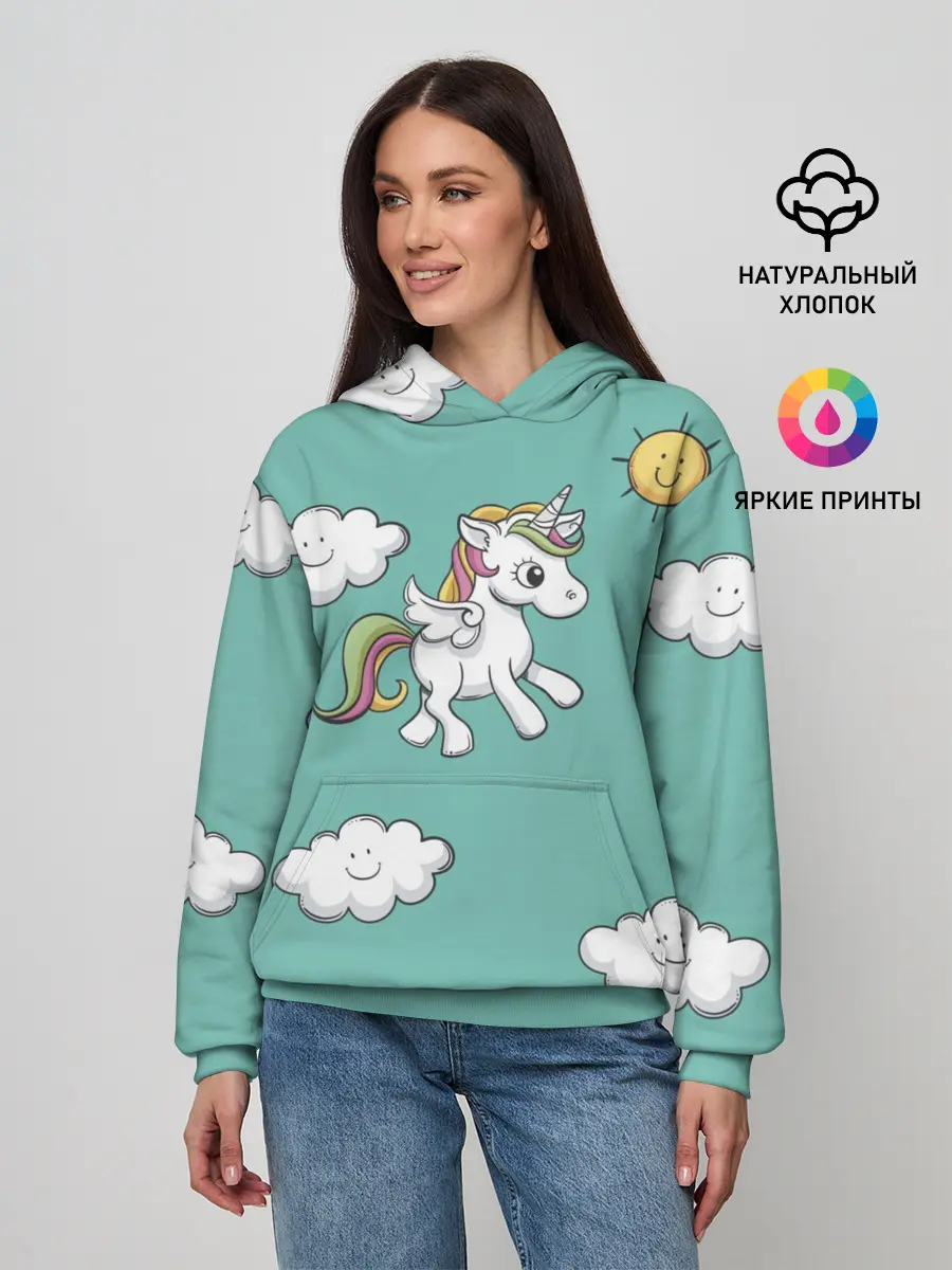 Женское худи / Love of Unicorns