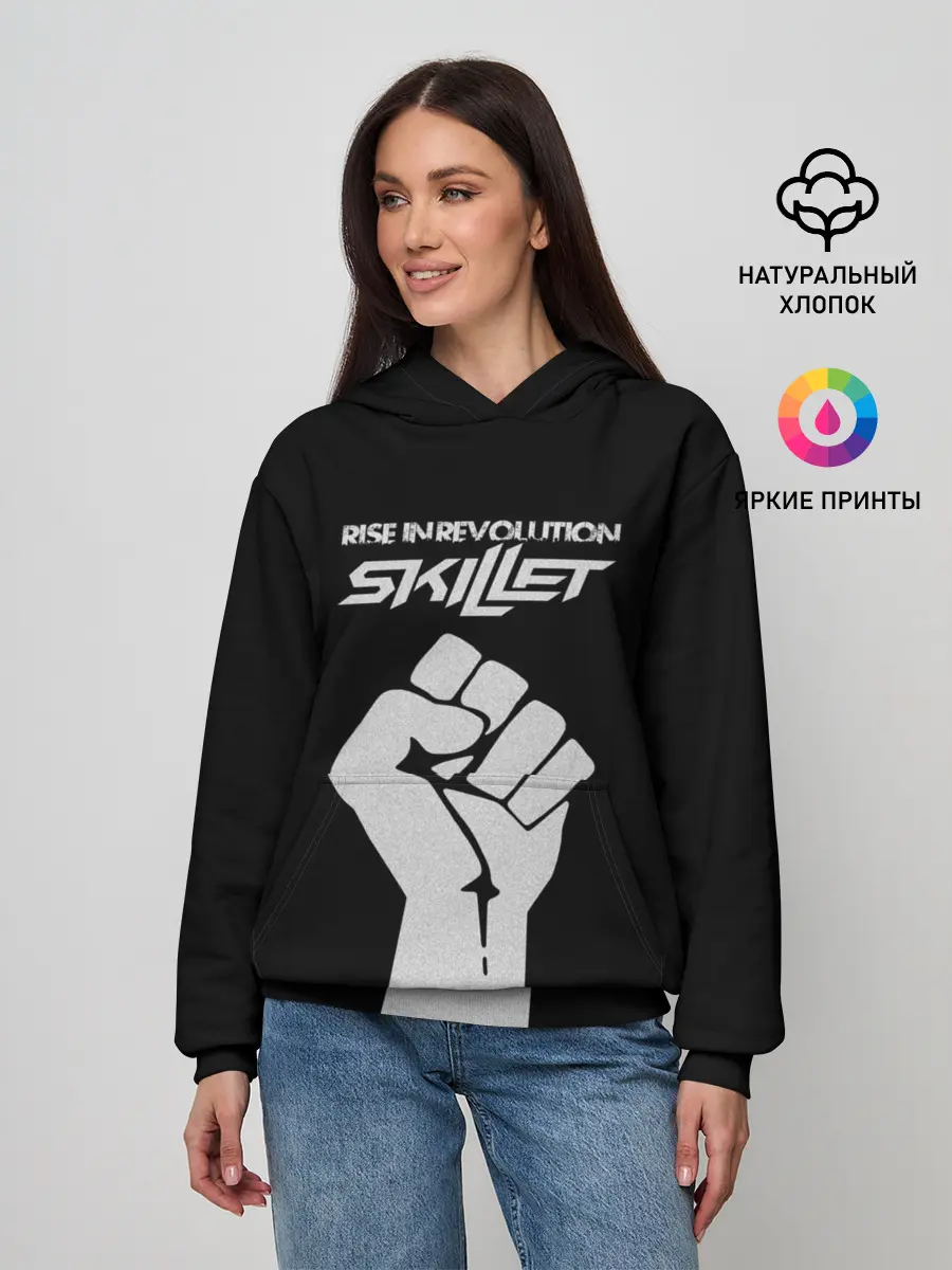 Женское худи / Rise in revolution - Skillet