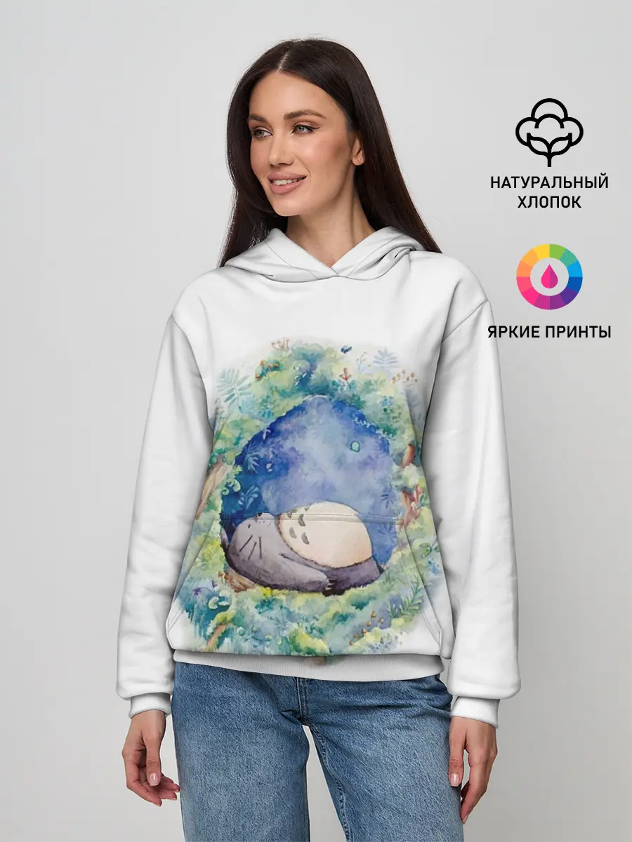 Женское худи / Тоторо спит