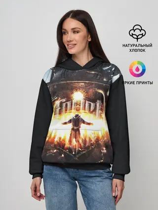 Женское худи / Frostpunk - city