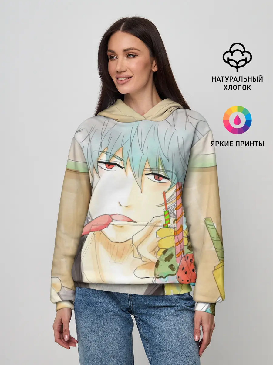 Женское худи / манга Серебряная душа