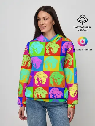 Женское худи / pop-art Marilyn Monroe