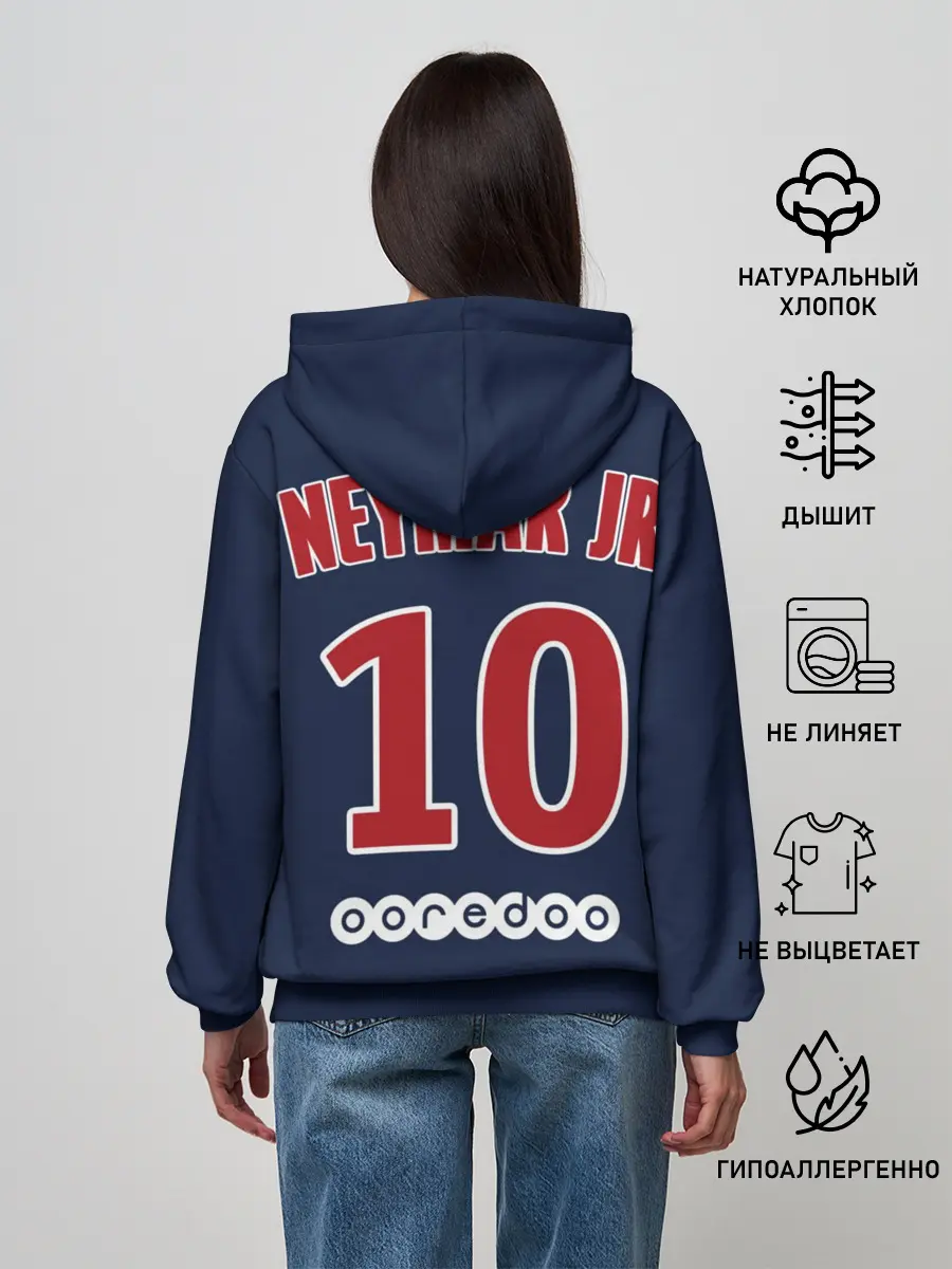 Женское худи / Неймар ПСЖ 18-19