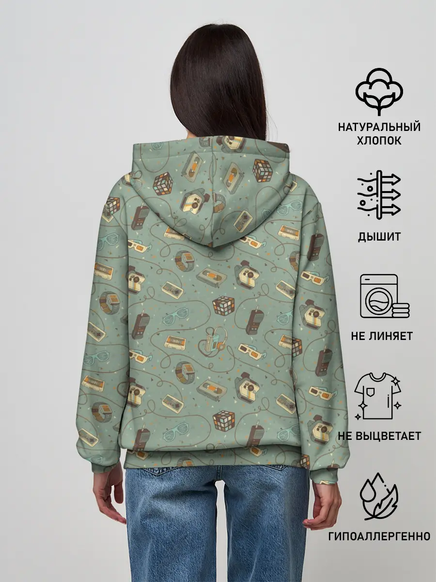 Женское худи / Oldschool pattern