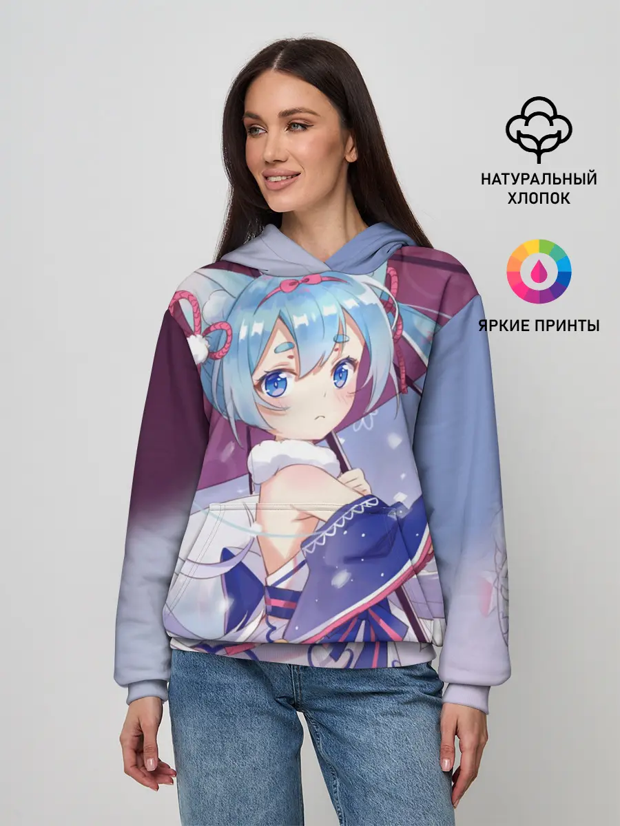 Женское худи / Хацуне Мику с зонтом