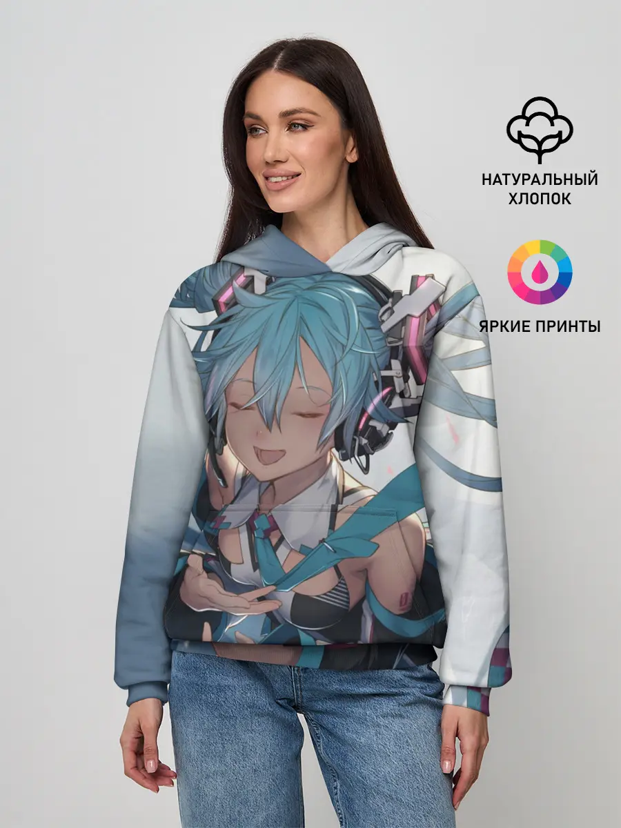 Женское худи / Безумная Хатсуне