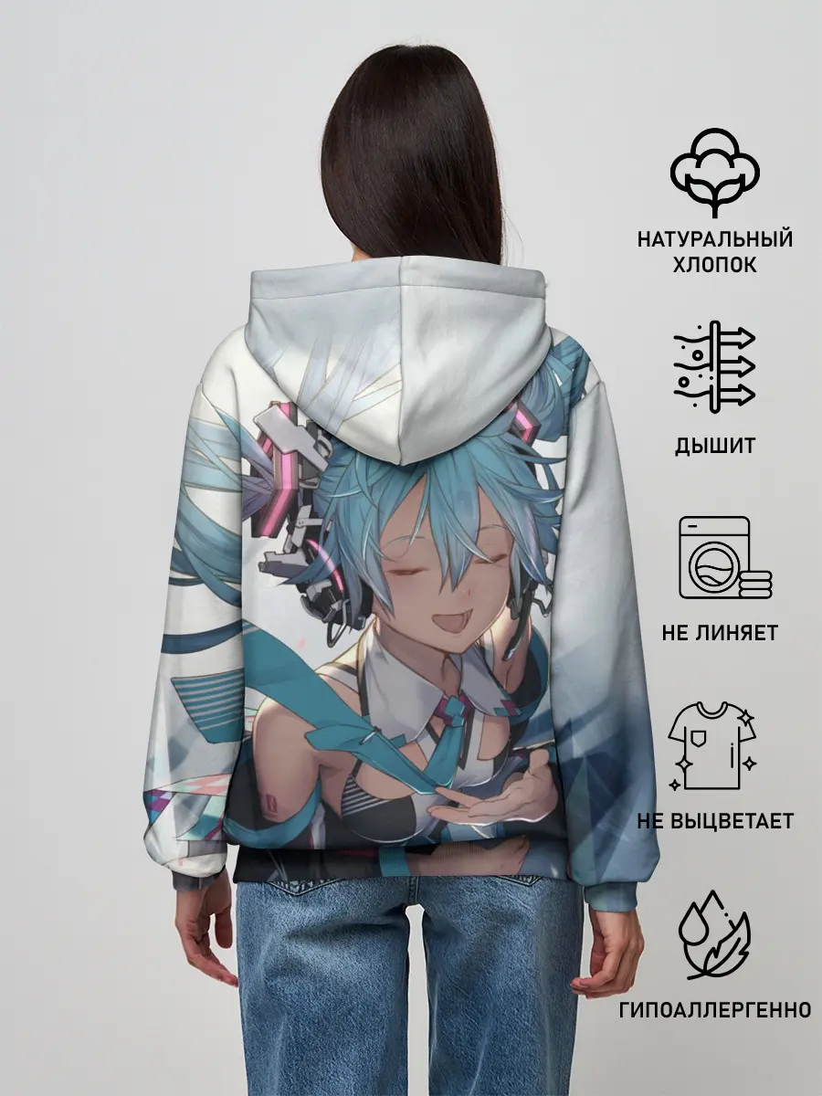 Женское худи / Безумная Хатсуне