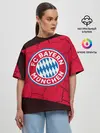 Женская футболка оверсайз / FC BAYERN / БАВАРИЯ