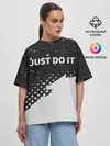 Женская футболка оверсайз / JUST DO IT