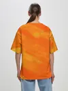 Женская футболка оверсайз / ОРАНЖЕВАЯ КРАСКА