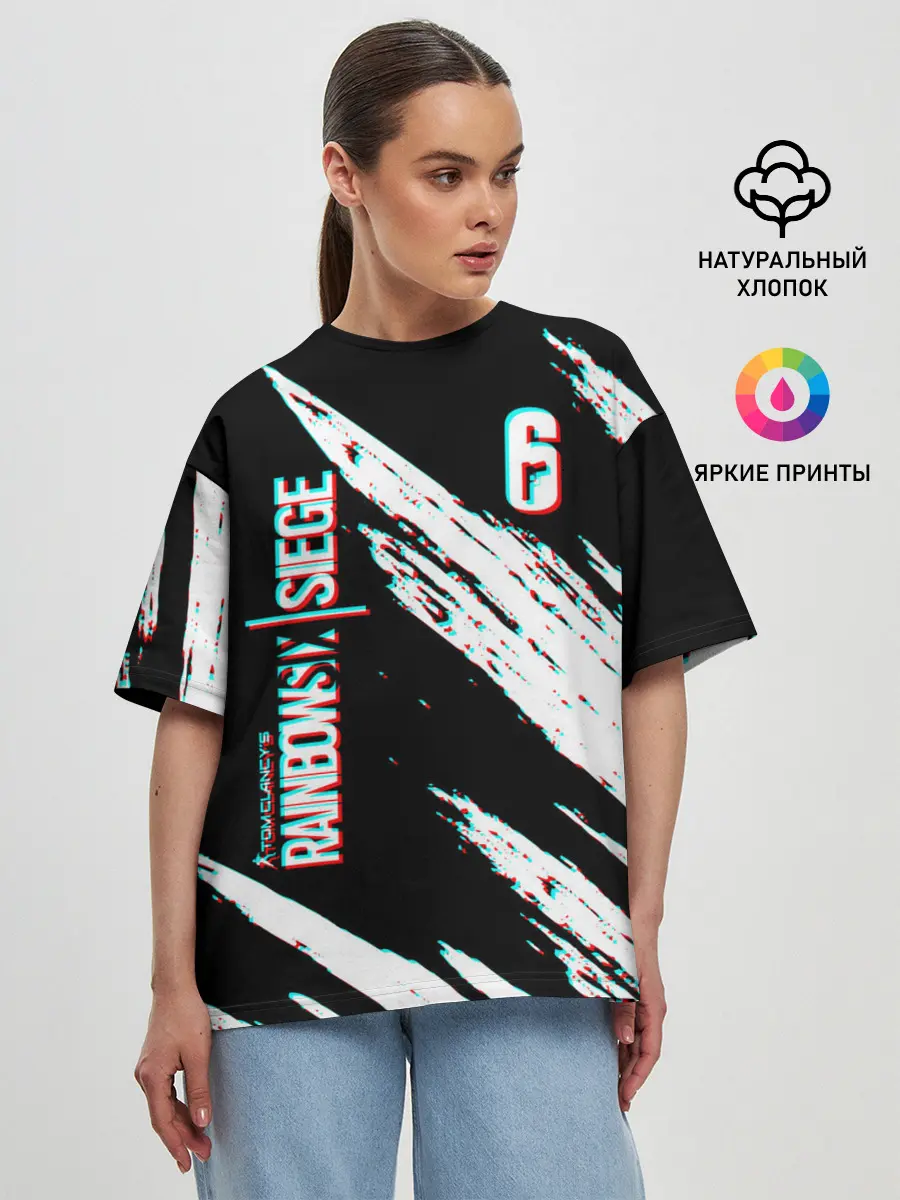 Женская футболка оверсайз / RAINBOW SIX SIEGE.