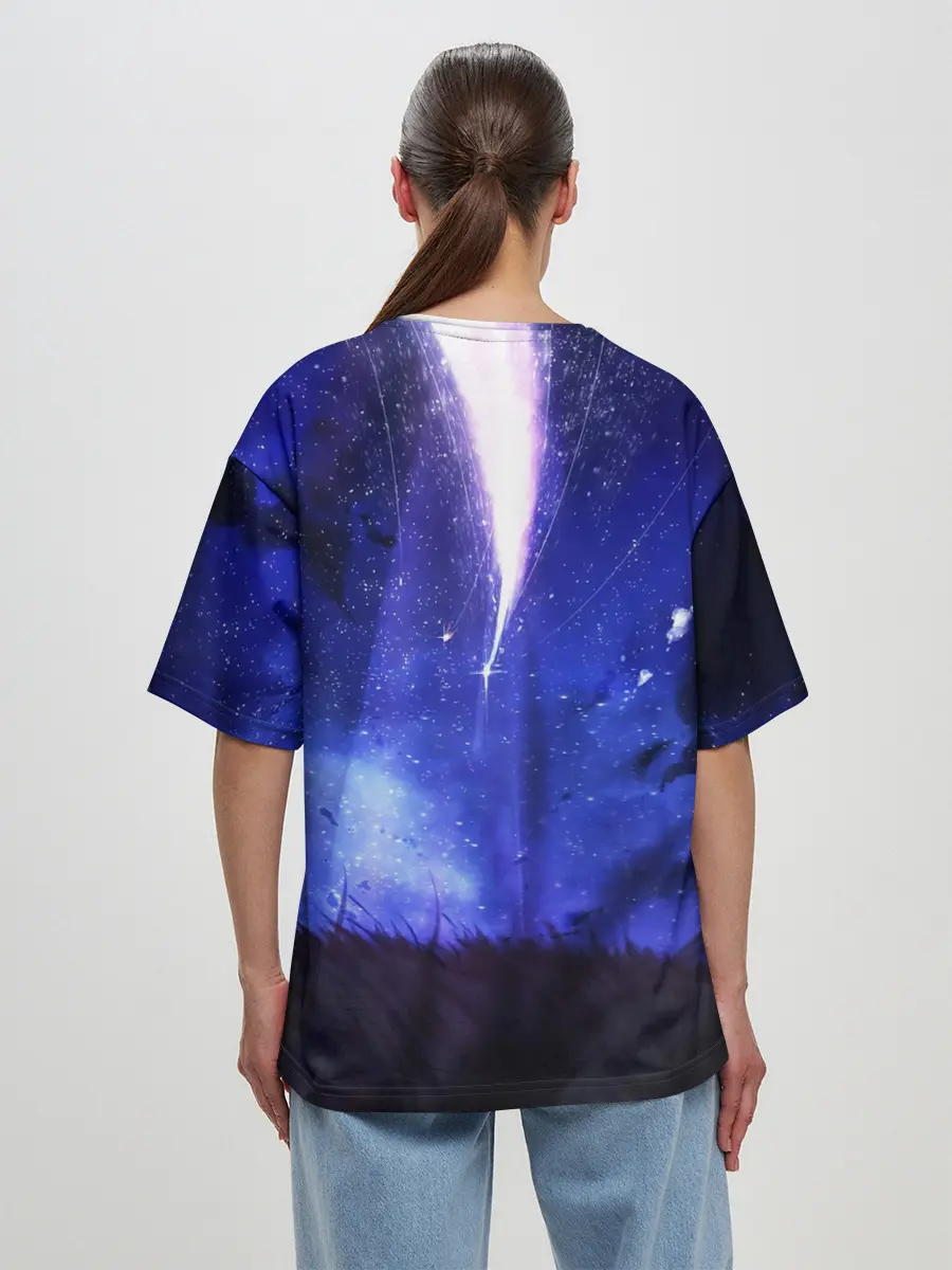 Женская футболка оверсайз / ТВОЕ ИМЯ