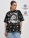 Женская футболка оверсайз / Гагарин | Поехали!