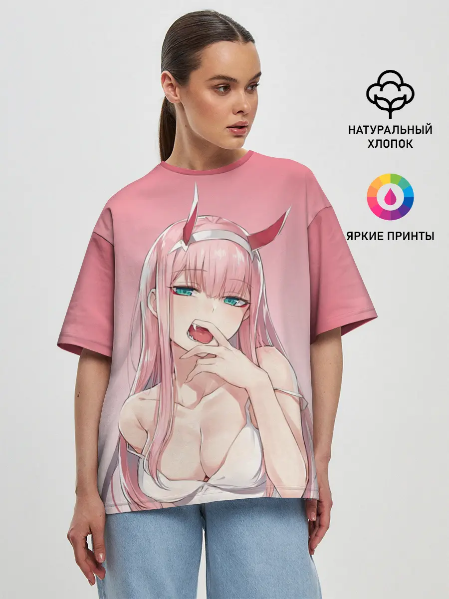 Женская футболка оверсайз / Sexy 02