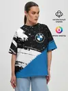 Женская футболка оверсайз / BMW / БМВ