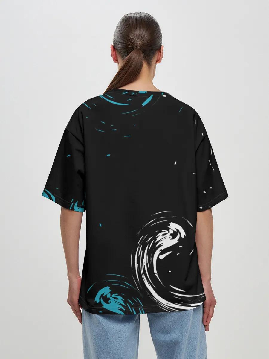 Женская футболка оверсайз / REAL MADRID.