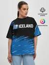 Женская футболка оверсайз / KSI ICELAND.
