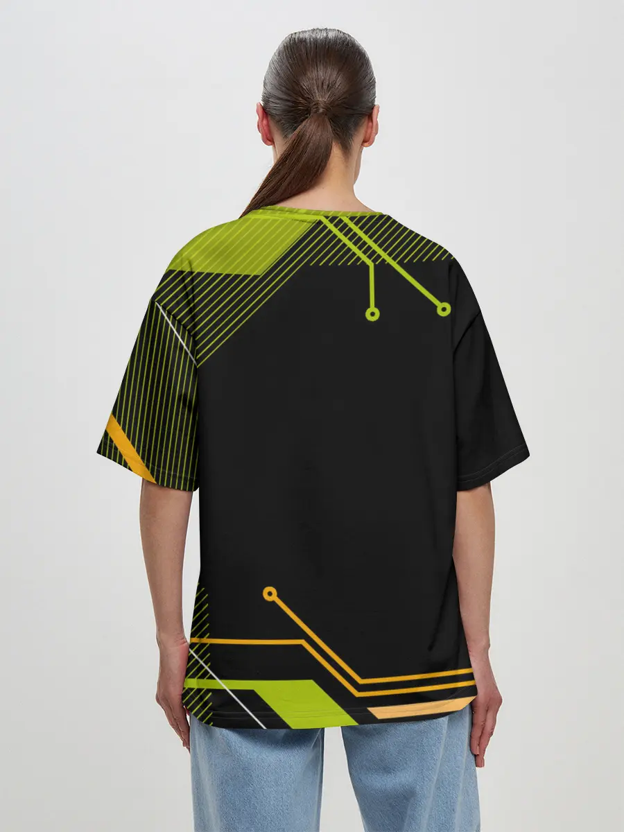 Женская футболка оверсайз / CYBERPUNK 2077.