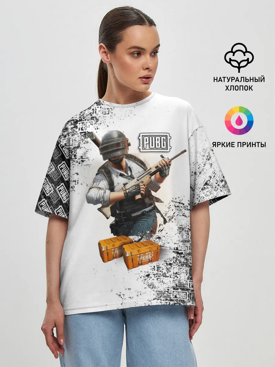 Женская футболка оверсайз / PUBG