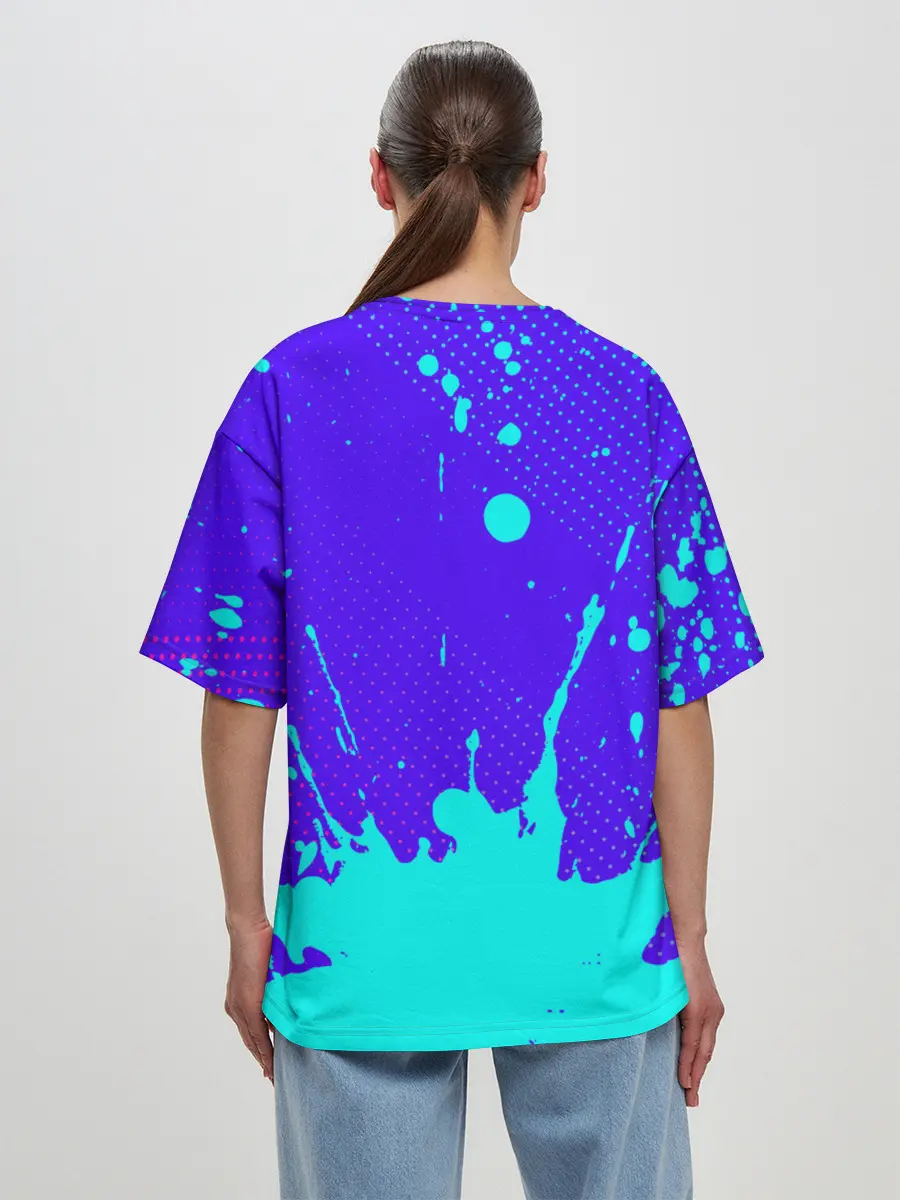 Женская футболка оверсайз / AMONG US / АМОНГ АС