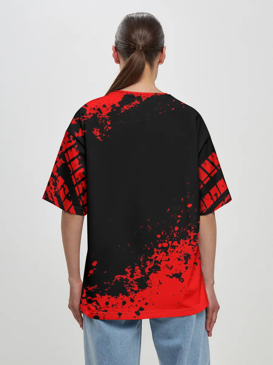 Женская футболка оверсайз / LEXUS.