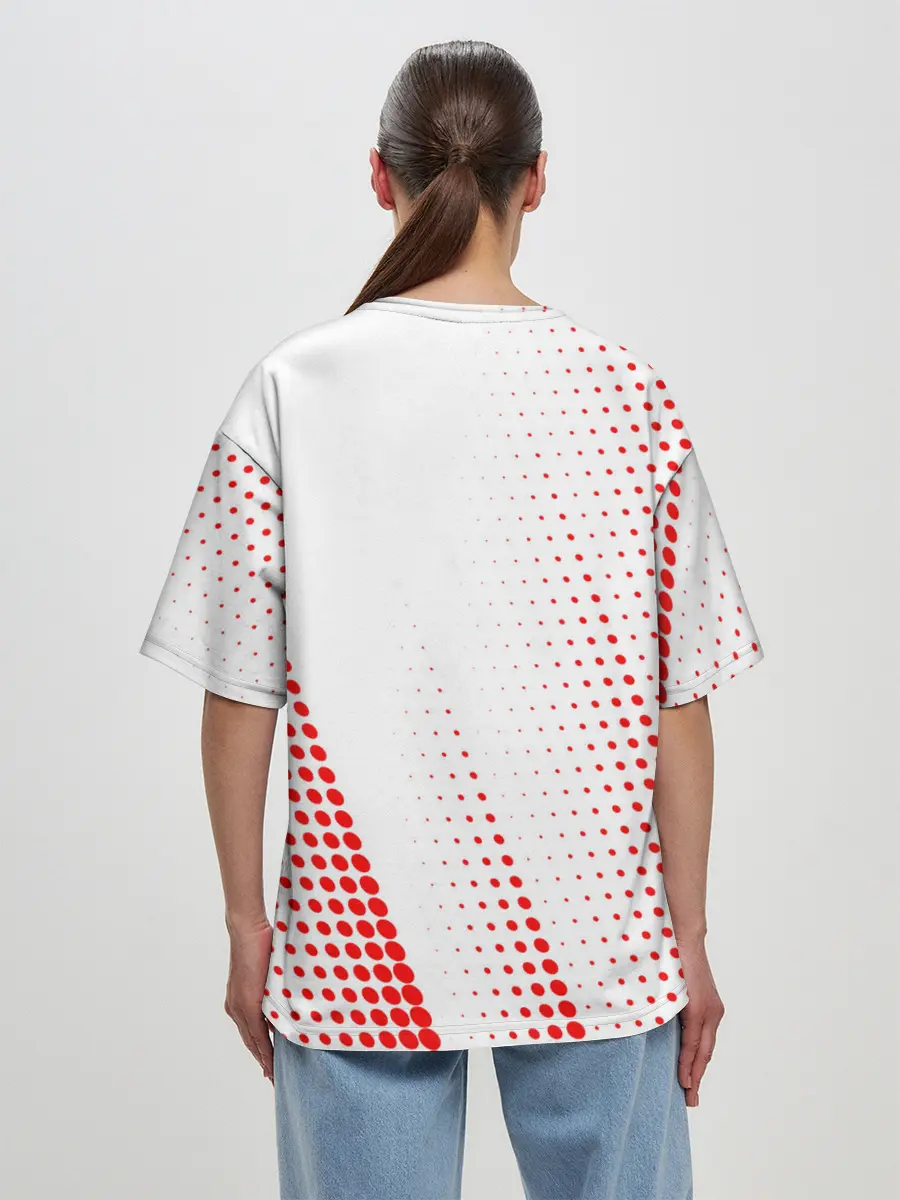 Женская футболка оверсайз / AC MILAN / МИЛАН