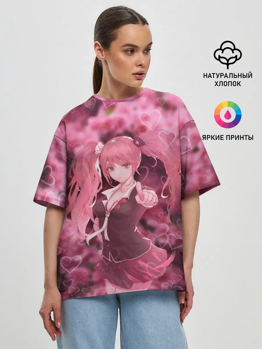 Женская футболка оверсайз / Джунко Эношима