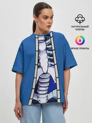 Женская футболка оверсайз / КУРТКА САНСА