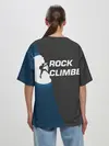 Женская футболка оверсайз / Скалолаз