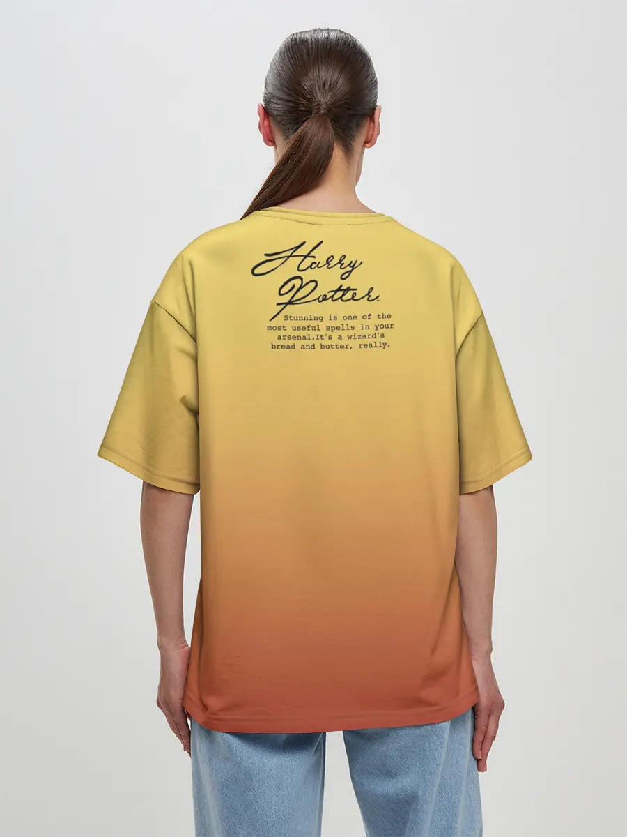 Женская футболка оверсайз / Гарри Поттер