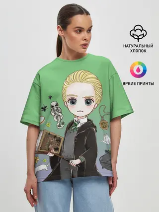 Женская футболка оверсайз / Драко