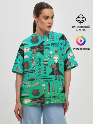 Женская футболка оверсайз / Драко