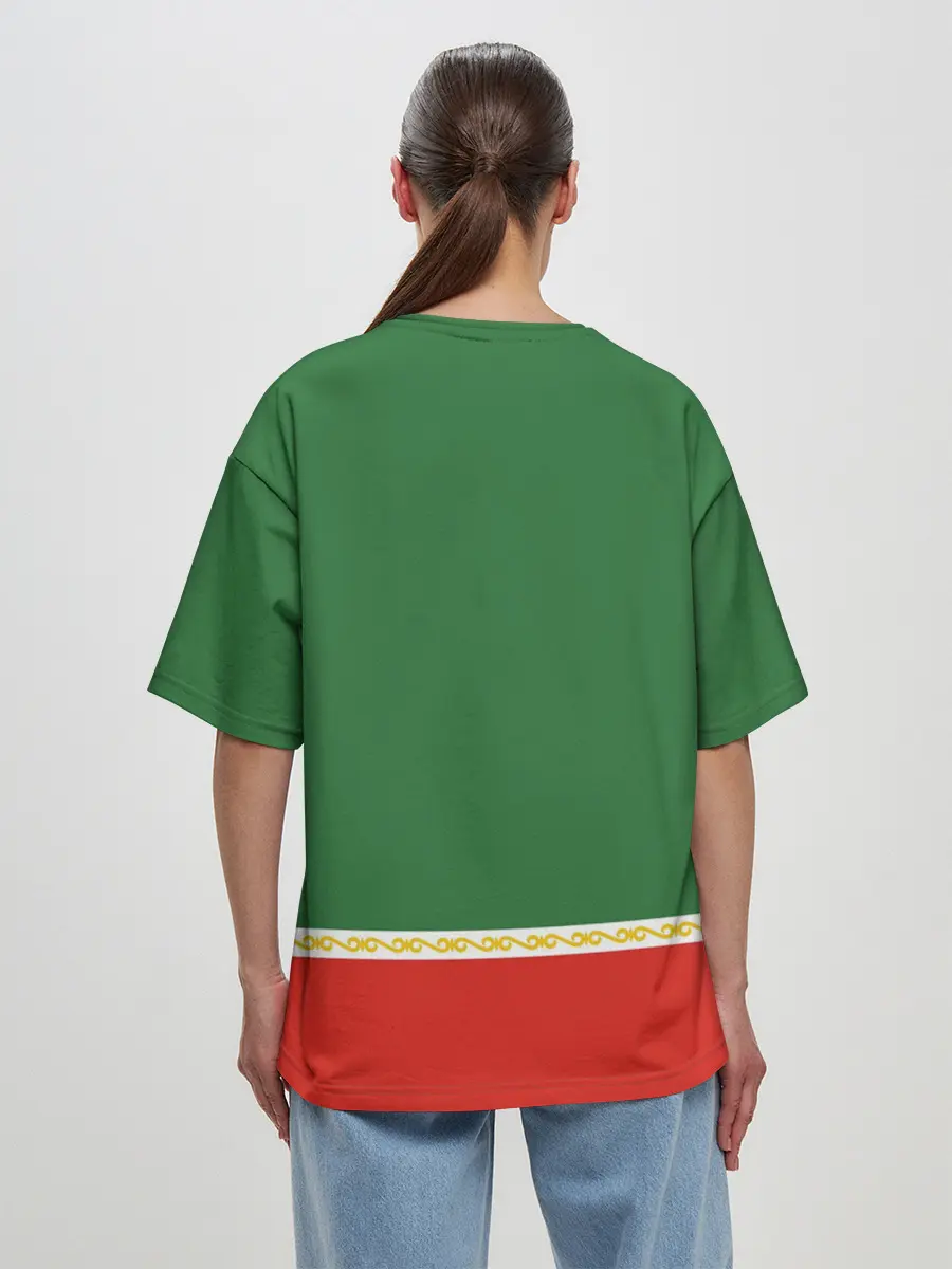 Женская футболка оверсайз / FIGHT CLUB AKHMAT