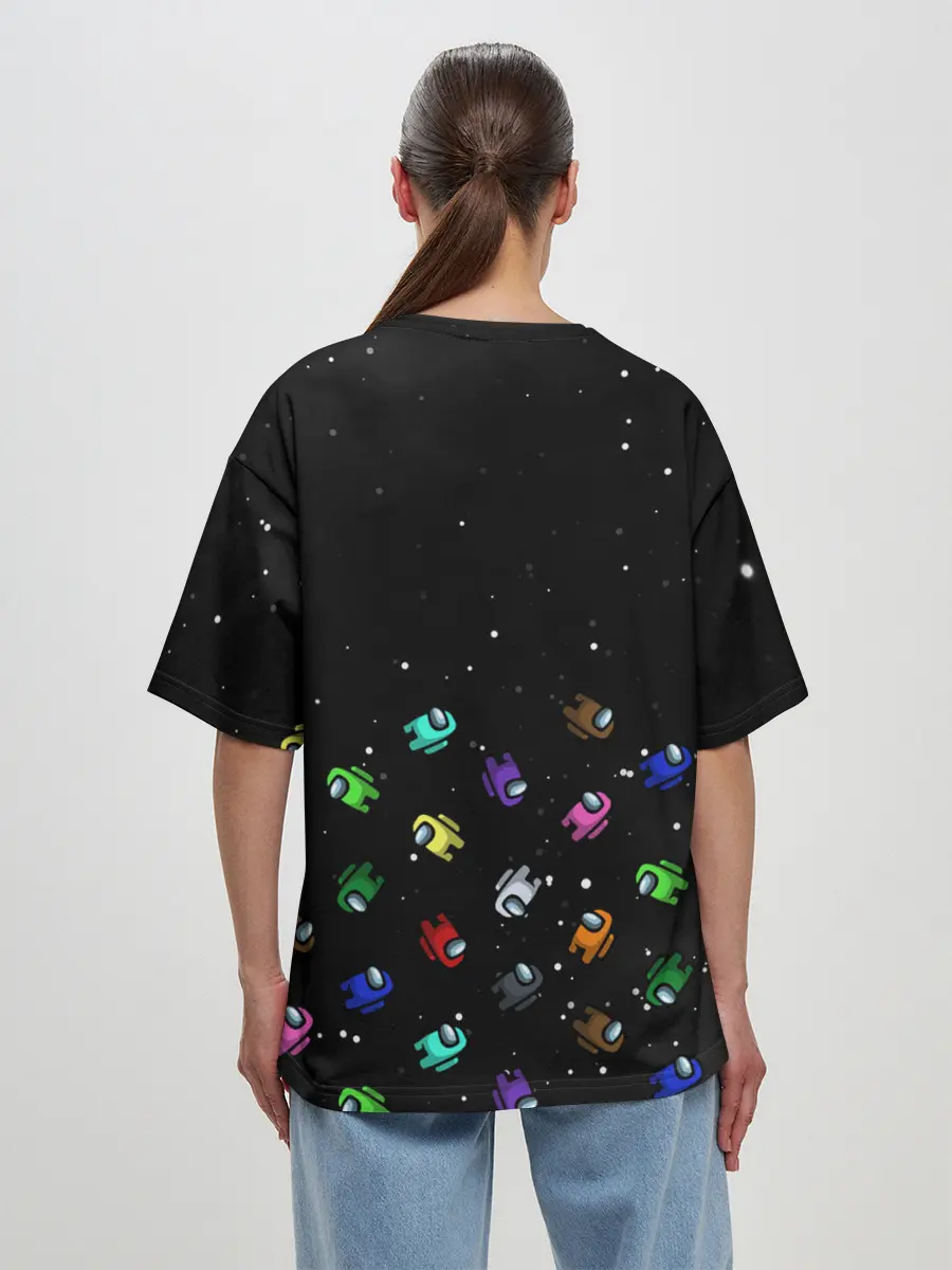 Женская футболка оверсайз / AMONG US