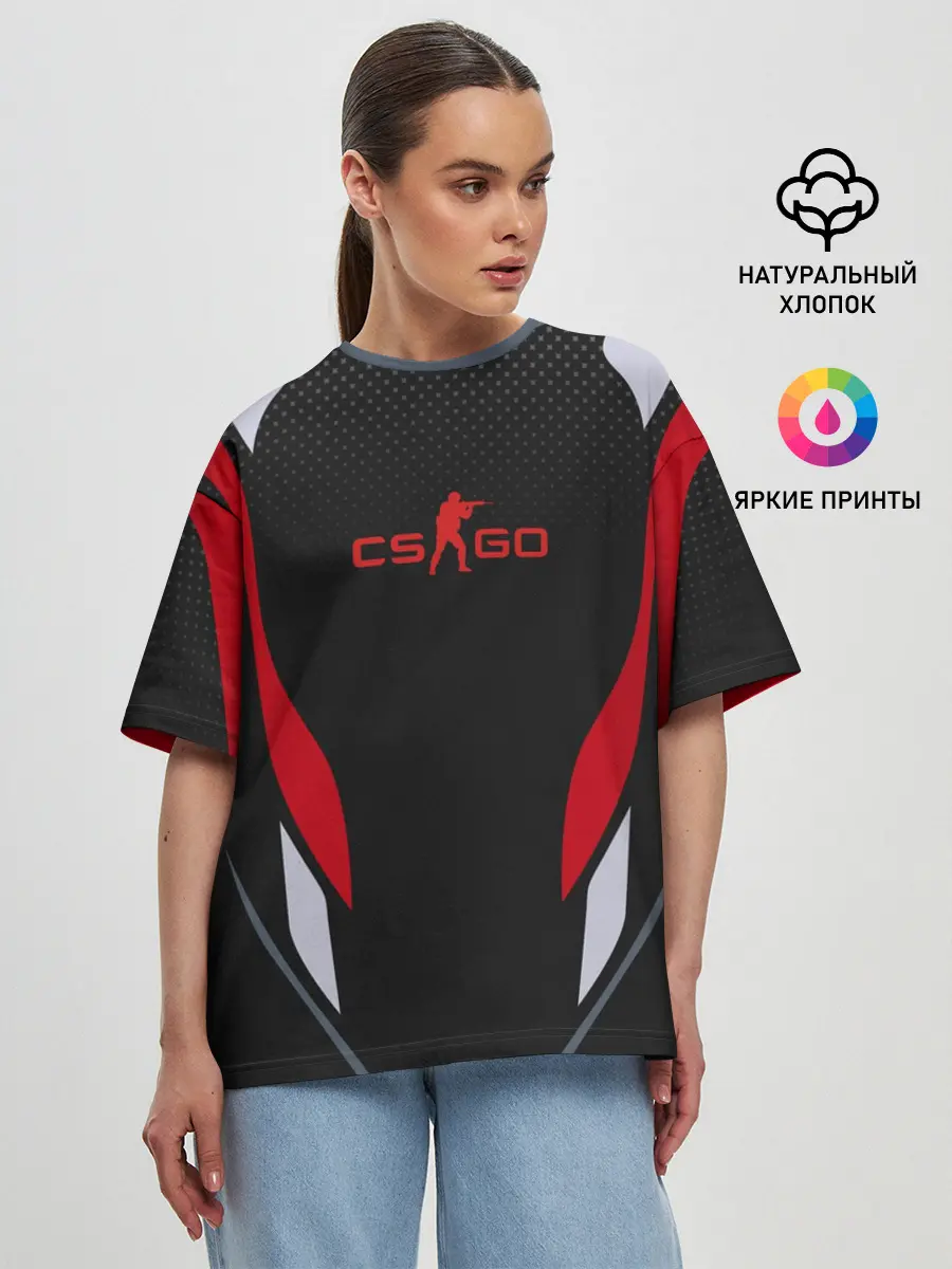 Женская футболка оверсайз / CS GO